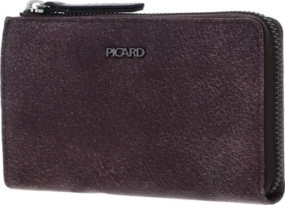 Image de PICARD Cuir porte-monnaie Lesotho 1 Zip Wallet Bordeaux framboise