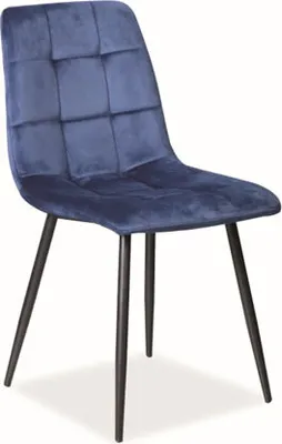 Immagine prodotto di Set di sedie da pranzo Mila blu navy set di 4 sedie da cucina