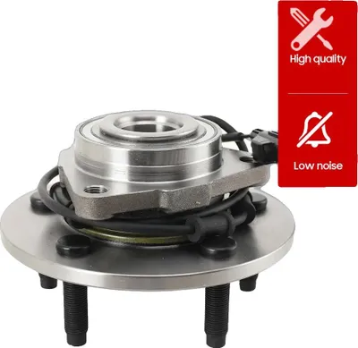 Produktbild von Vorderradlagereinheit, Stahl, 2,6 kg, Kompatibilität: Dodge Ram 1500 (2002-2005), Produktnummern: 52070323AA, 52070323AB