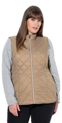 Productafbeelding van Ulla Popken dames, grote maten, plus size. HYPRAR functionele gewatteerde vest