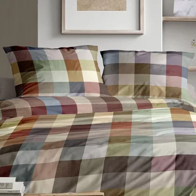 Produktbild von Irisette GmbH & Co. KG Flausch-Baumwolle Bettwäsche Set Zobel-J 8600 Farbe multi Größe 135x200+80x80