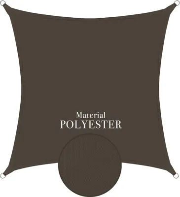 Produktbild von Sonnensegel 3x3m quadratisch - anthrazit - Anthrazit