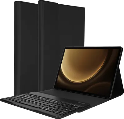 Productafbeelding van Accezz Bluetooth Keyboard Bookcase voor de Samsung Galaxy Tab S9 FE Plus - QWERTY / NL - Zwart