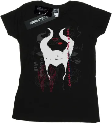Produktbild von Disney - "Mistress Of Evil Growing Wild Horns" T-Shirt für Damen BI30633 (L) (Schwarz)