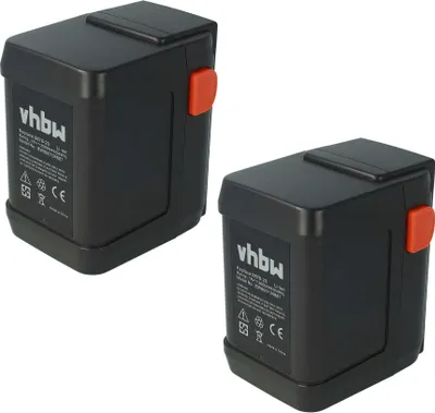 Produktbild von vhbw 2x Akku kompatibel mit Gardena EasyCut 42 Accu (8870-20) Grasschere, Strauchschere Heckenschere Gartengeräte (3000mAh 18V Li-Ion)