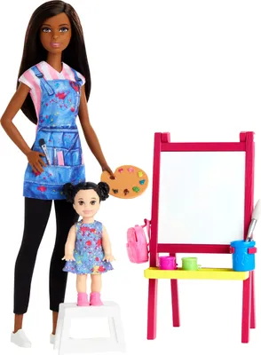 Produktbild von Barbie Kunstlehrerin Puppe (brünett) und Spielset