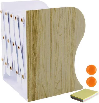 Obrázok produktu pre DIFIT Bookend Nastaviteľný kovový držiak na knihy 1ks Brown