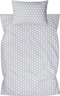 Produktbild von Amilian Kinderbettwäsche 2-teilig – 100×135 & 40×60 cm – 100 % Baumwolle, Hotelverschluss – für Babybett, Kleinkinderbett & Gitterbett