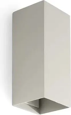 Produktbild von LUNE quadratische glatte graue Wandleuchte 40548