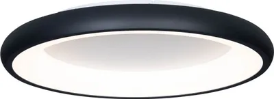 Image de Trio Luminaires - Plafonnier moderne I Lampe de plafond I Lampe I Luminaire Noir 60 cm avec LED à intensité variable - Cardona - Métal rond - Compatible LED (non remplaçable) LED