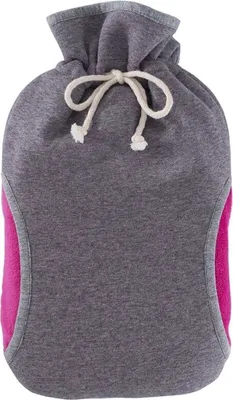 Produktbild von Wärmflasche 2,0L, Muff Bezug, Bettflasche, Öko Wärmflasche, Wärmflasche aus Gummi, Kuschelbezug, Pink