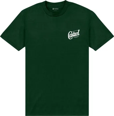 Produktbild von Castrol - T-Shirt Taschendruck für Herren/Damen Uni PN343 (M) (Dunkelgrün)