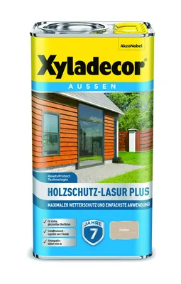 Produktbild von Xyladecor Holzschutz-Lasur Plus, Farblos, 4 l - Maximaler Wetterschutz und einfachste Anwendung