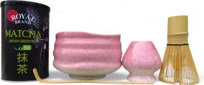 Zdjęcie produktu dla Zestaw herbaty matcha ekologicznej 100 g, kolor różowy Sakura