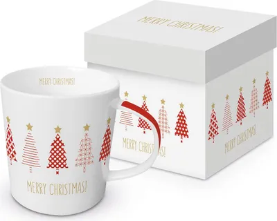 Immagine prodotto di PPD Tree Parade Trend Mug, in confezione regalo, tazza, tazza da tè, tazza da caffè, 350 ml, 604207