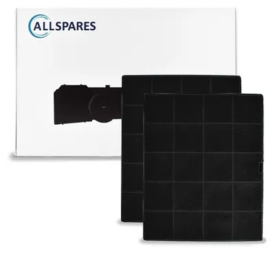 Produktbild von AllSpares Aktivkohlefilter (x2) für Dunstabzugshauben geeignet für Airforce