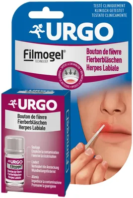 Immagine prodotto di Urgo Filmogel per l'herpes labiale, 3 ml, clinicamente