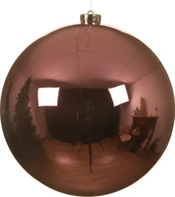 Produktbild von Weihnachtskugeln Kunststoff 14cm 1 Stück - Lippenstiftrosa