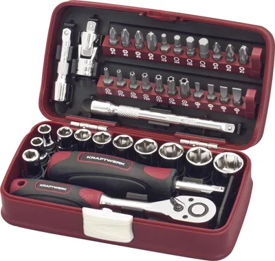 Image de Coffret de douilles 1/4' 38 Pièces - KRAFTWERK - 99073