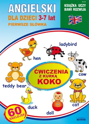 Immagine prodotto di Inglese per bambini 23 Primo vocabolario 3-7 anni Esercizi con Koko la gallina
