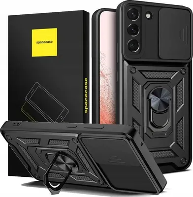 Immagine prodotto di SPACECASE Custodia blindata Camring per Galaxy S22 Nero