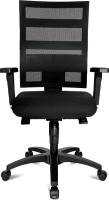Produktbild von Drehstuhl X-Pander Plus - schwarz mit Armlehnen.