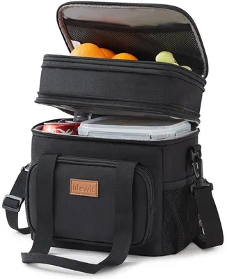 Immagine prodotto di Contenitore termico per il pranzo di medie dimensioni, 12 L, nero, tracolla