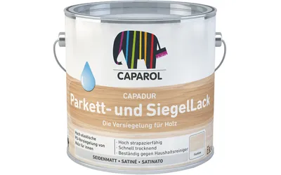 Produktbild von Caparol Capadur Parkett- und Siegellack, seidenmatt, 2,5 Liter : seidenmatt : 2,5 Liter