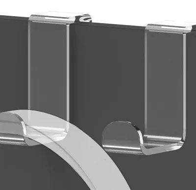 Produktbild von Wandhalterungen für Kopfhörer, Set von 2 Acryl Halter