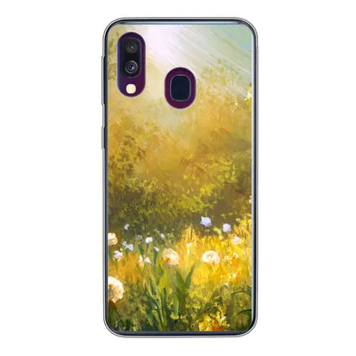 Produktbild von MuchoWow® Handyhülle Schutzhülle Hülle für Samsung Galaxy A40 Blumen - Sommer - Aquarell Silikon Softcase Handy Hülle - Handy-Tasche