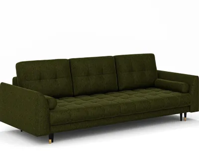 Produktbild von Sofa mit Schlaffunktion und Bettkaste Design Sofa, Couch Grün NEVE 34
