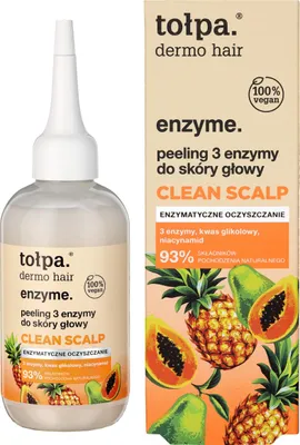 Image de TOŁPA Dermo Gommage enzymatique pour les cheveux 3 enzymes pour le cuir chevelu Nettoyage du cuir chevelu 100 ml