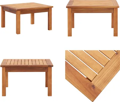 Obrázok produktu pre vidaXL Záhradný konferenčný stolík 60 x 60 x 36 cm z masívneho dreva akácie - Konferenčný stolík - Konferenčné stolíky - Príležitostné stolíky