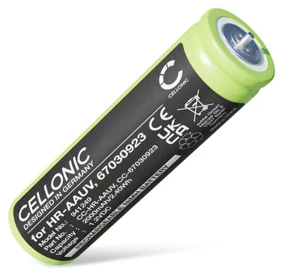 Produktbild von CELLONIC 1x Akku für Rasierer & Haarschneider Kompatibel mit Braun Series 3 300s, Series 3 300BT, Series 3 5408, Kompatibel mit Panasonic WER160L2506 - (2000mAh, 1.2V)