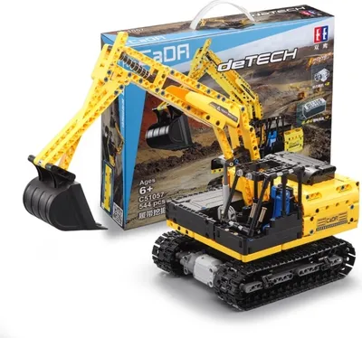 Immagine prodotto di MoFun C51057W 2.4G DIY blocchi da costruzione assemblati Giocattolo telecomandato Escavatore cingolato Bambini Intelligenza Giocattolo