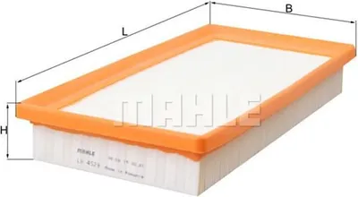 Produktbild von Luftfilter MAHLE LX 4529 für TOYOTA Corolla XII Kombi (E210) Filtereinsatz