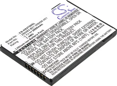 Produktbild von TECHTEK Akku Kompatibel mit [HP] iPAQ HX4700, iPAQ HX4705, iPAQ HX4715, iPAQ HX4800 Ersetzt 290483-B21, für 359113-001, für 359498-001, für HSTNH-
