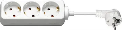 Image de Microconnect GRU003W, 1.8 m, Intérieur, Type F, Type F, Blanc, 3 x prise secteur