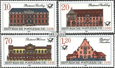Produktbild von Briefmarken DDR 1987 Mi 3067-3070 (kompl.Ausg.) FDC Historische Postgebäude