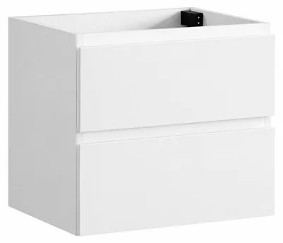 Produktbild von Waschbeckenunterschrank Angela 60cm - Hochglanz Weiß - Unterschrank Badmöbelset