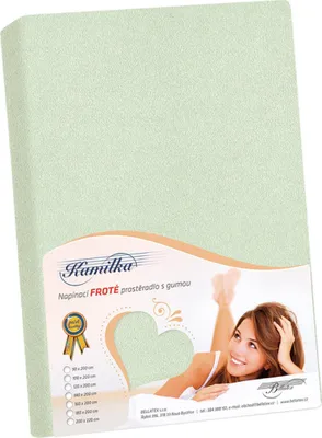 Obrázek produktu pro Prostěradlo froté - Zelená - 180x200