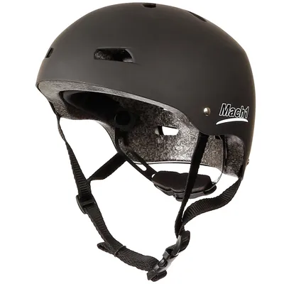 Produktbild von Mach1 Skaterhelm Schwarz Matt Größe M (55–57 cm) | Verstellbarer Skatehelm mit ABS-Schale für Skateboard, Longboard, Inliner & Roller