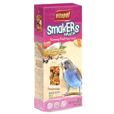 Zdjęcie produktu dla Vitapol - Smakers owocowy dla papużki falistej 2szt 90g