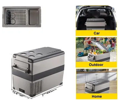 Image de Réfrigérateur de voiture, portable, avec contrôle via application, 45 litres