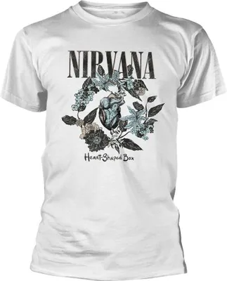Image de Nirvana - "Heart Shaped Box" T-shirt homme/femme unie PH1322 (XL) (Blanc)