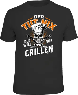 Produktbild von Grill-T-Shirt aus 100% Baumwolle, Größe M