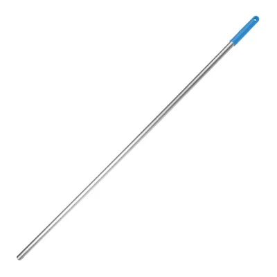 Produktbild von G.I.V. 1x Moppstange Aluminiumstiel + Rändelhandgriff in Blau - Wischmoppstange Wischer für die Bodenreinigung - Wischmopp mit Stiel - Ersatzstiel
