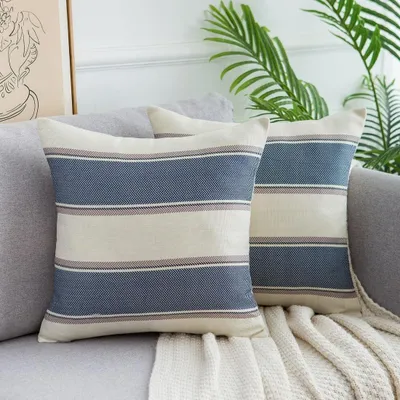 Produktbild von Kissenbezüge mit Streifenmuster für Sofa und Dekoration