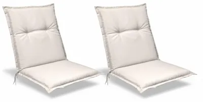 Immagine prodotto di Beautissu Set di 2 cuscini per schienale basso Base NL, 100x50 cm, naturale