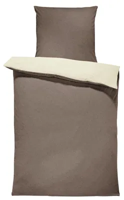 Produktbild von Winter Bettwäsche Doubleface Uni Wende kuschelig flauschig warm weich Fleece